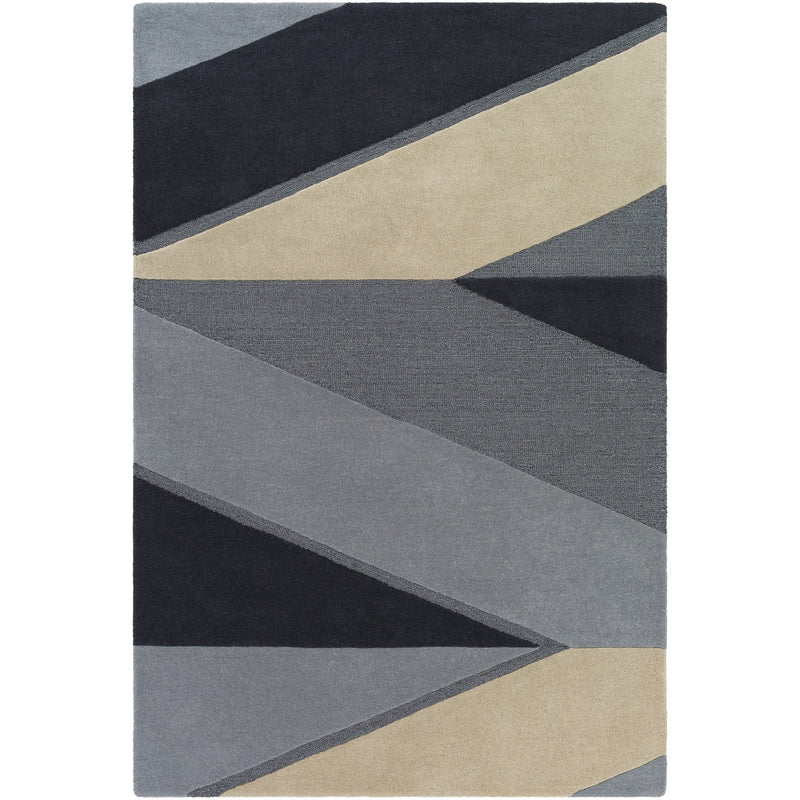 media image for Kennedy KDY-3024 Hand Tufted Rug in Charcoal & Khaki by Surya 285