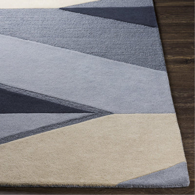 product image for Kennedy KDY-3024 Hand Tufted Rug in Charcoal & Khaki by Surya 64