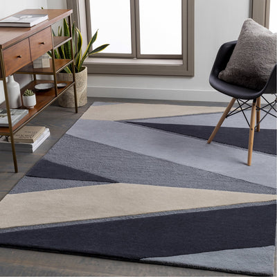 product image for Kennedy KDY-3024 Hand Tufted Rug in Charcoal & Khaki by Surya 23