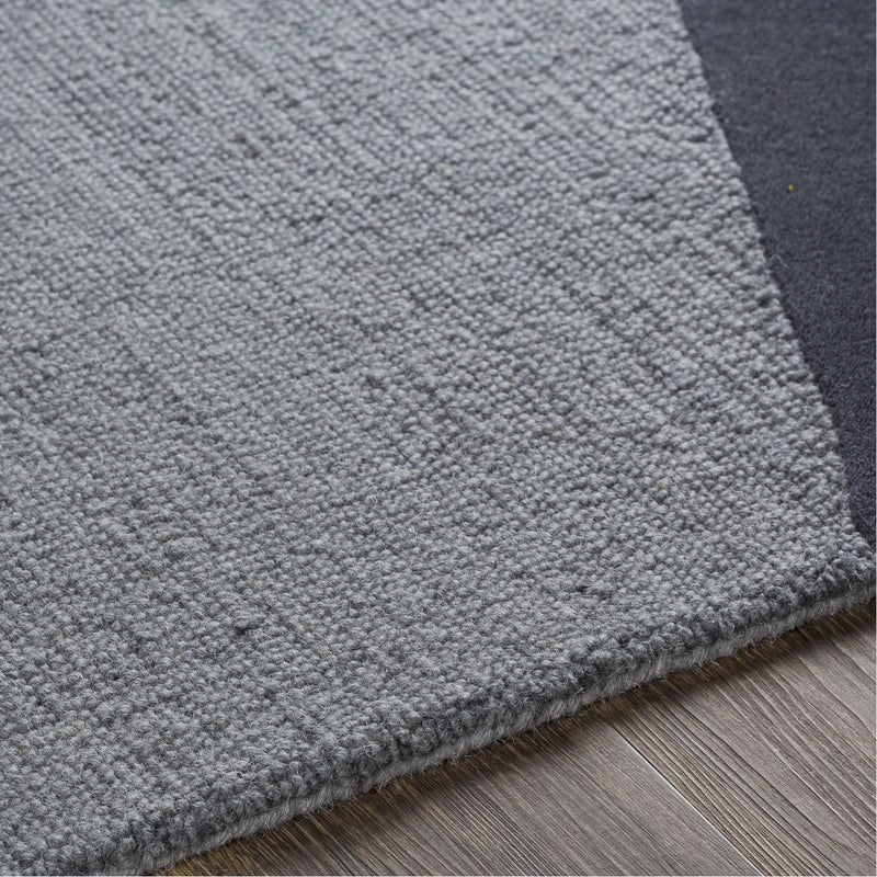 media image for Kennedy KDY-3024 Hand Tufted Rug in Charcoal & Khaki by Surya 21