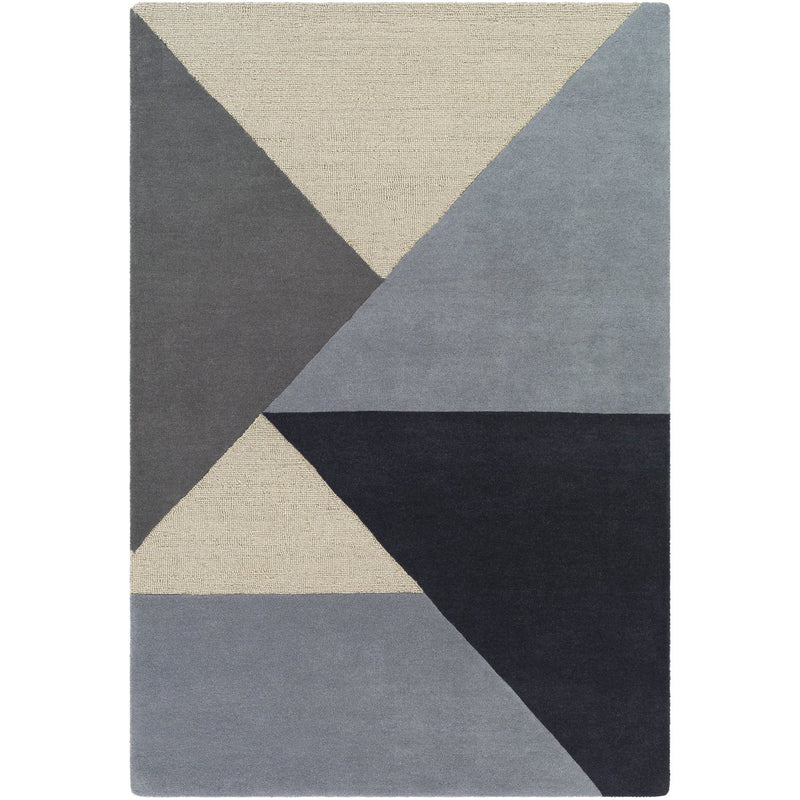 media image for Kennedy KDY-3025 Hand Tufted Rug in Charcoal & Khaki by Surya 224