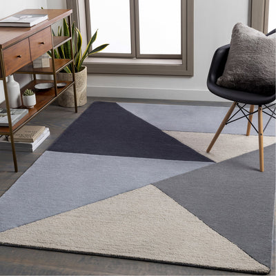 product image for Kennedy KDY-3025 Hand Tufted Rug in Charcoal & Khaki by Surya 36