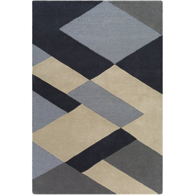 product image of Kennedy KDY-3026 Hand Tufted Rug in Charcoal & Khaki by Surya 534