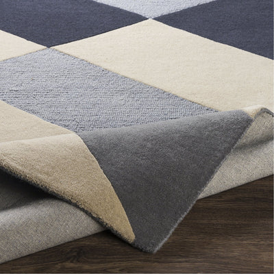 product image for Kennedy KDY-3026 Hand Tufted Rug in Charcoal & Khaki by Surya 48