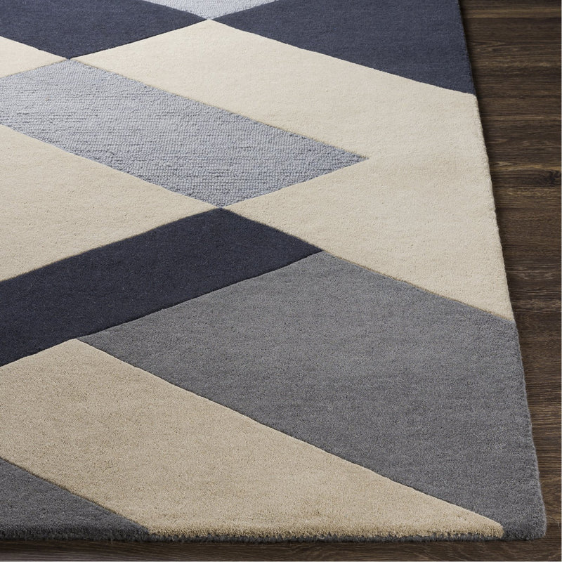 media image for Kennedy KDY-3026 Hand Tufted Rug in Charcoal & Khaki by Surya 237