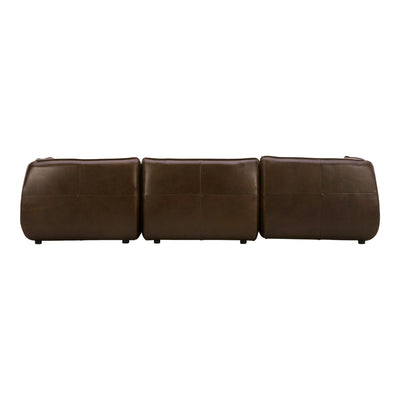 product image for zeppelin louge modular toasted hickory leather sectional by bd la mhc kq 1018 03 7 8