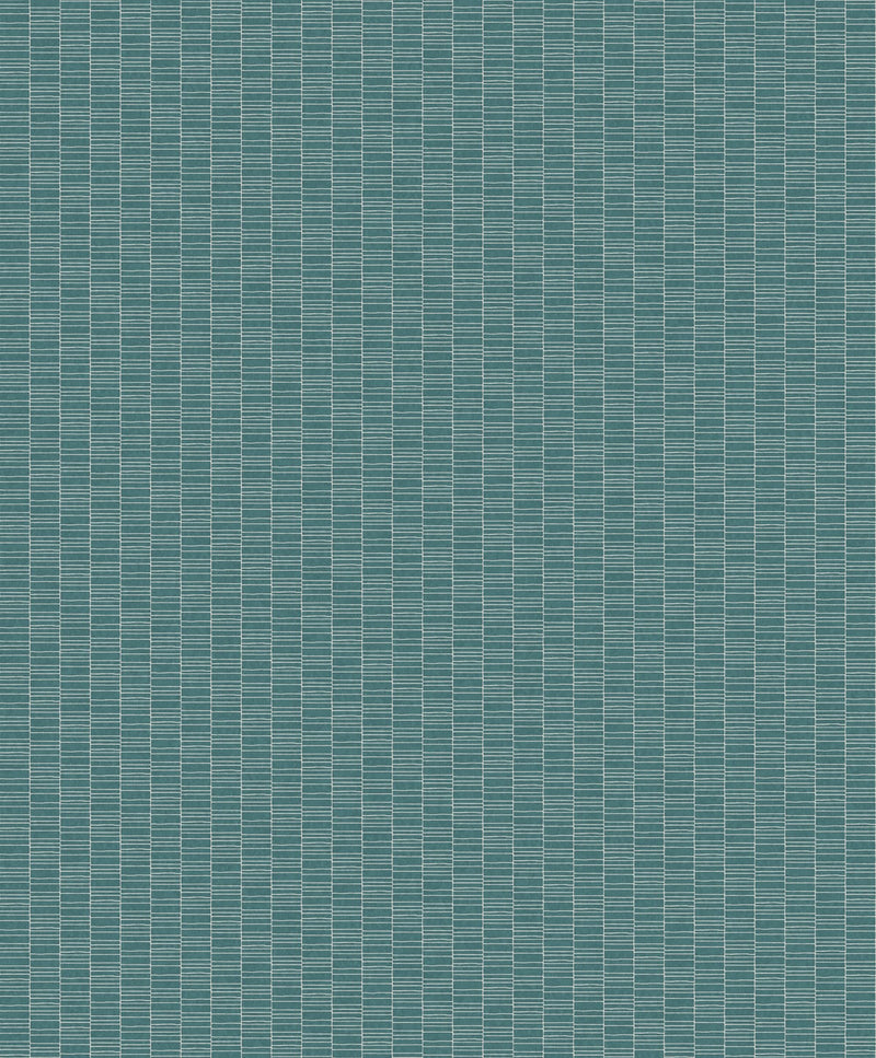 media image for Deco Spliced Stripe Wallpaper in Perry Teal from the Mondrian Collection by Seabrook 216