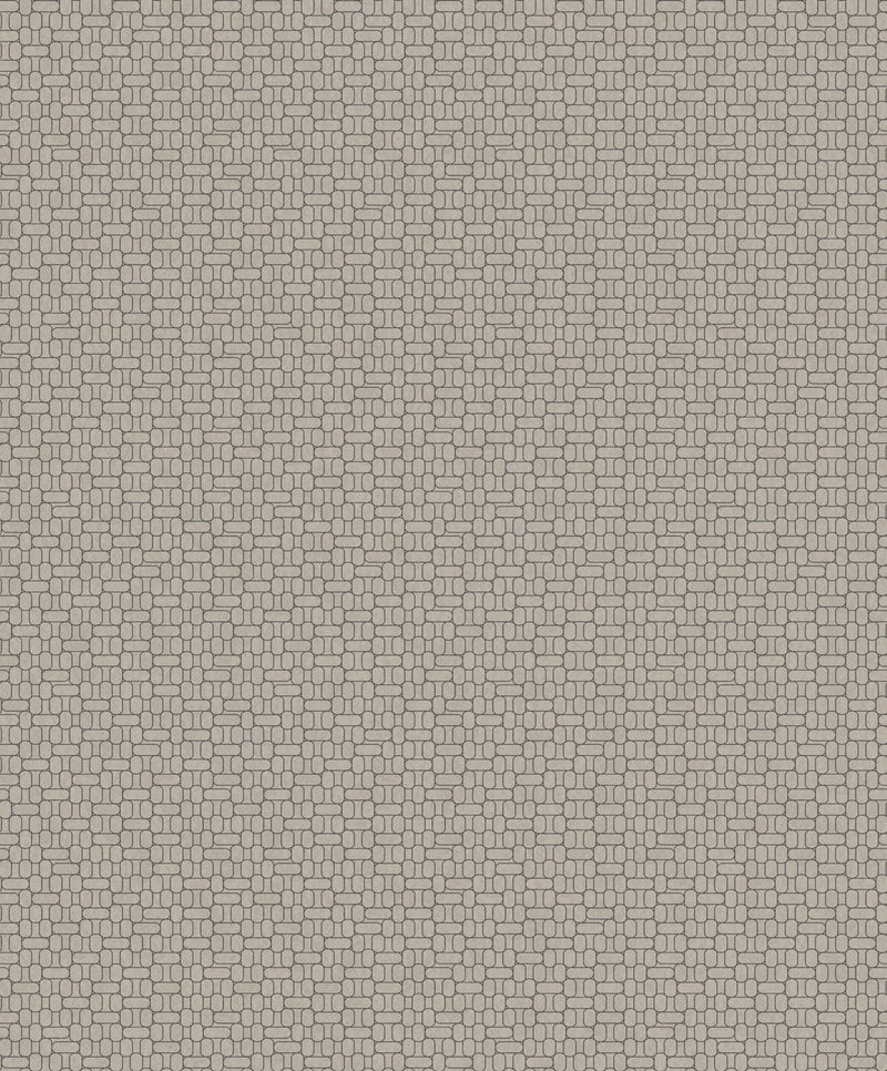 media image for Capsule Geometric Wallpaper in Nobel Grey from the Mondrian Collection by Seabrook 248