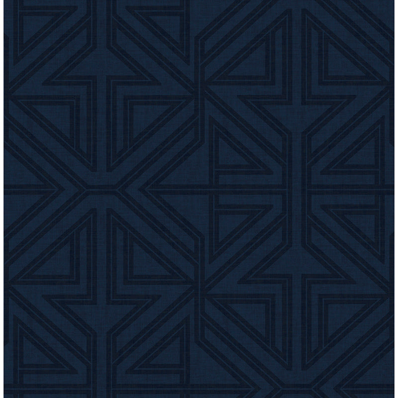 media image for Kachel Indigo Geometric Wallpaper from the Scott Living II Collection by Brewster Home Fashions 266