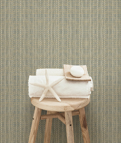 product image for Kent Taupe Faux Grasscloth Wallpaper from the Seaside Living Collection by Brewster Home Fashions 89