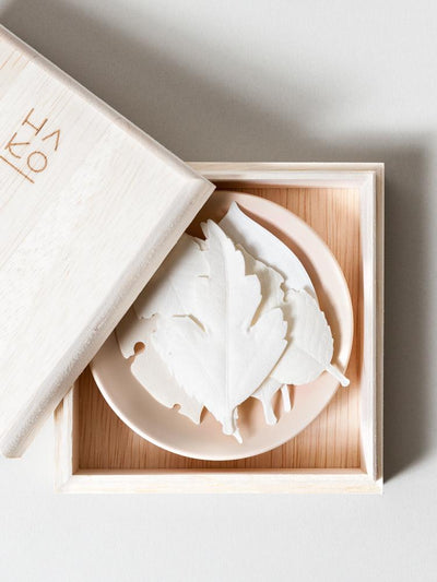 product image for ha ko paper incense wooden box set of 6 with incense mat and dish 2 76