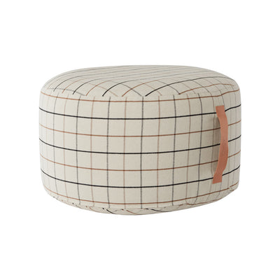 product image for grid pouf large offwhite 1 14
