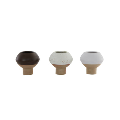 product image for hagi mini vase white light brown by oyoy 3 0
