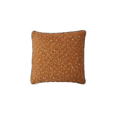 product image for quilted aya cushion caramel blue by oyoy 2 34