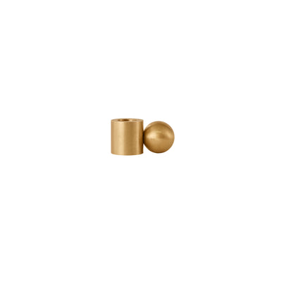 product image of palloa solid brass candleholder low brushed brass by oyoy l300231 1 569