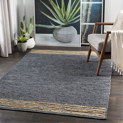 product image for Lexington LEX-2304 Hand Woven Rug in Charcoal & Beige by Surya 19