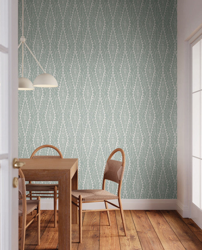 media image for Rousseau Paperweave Wallpaper in Sage 225