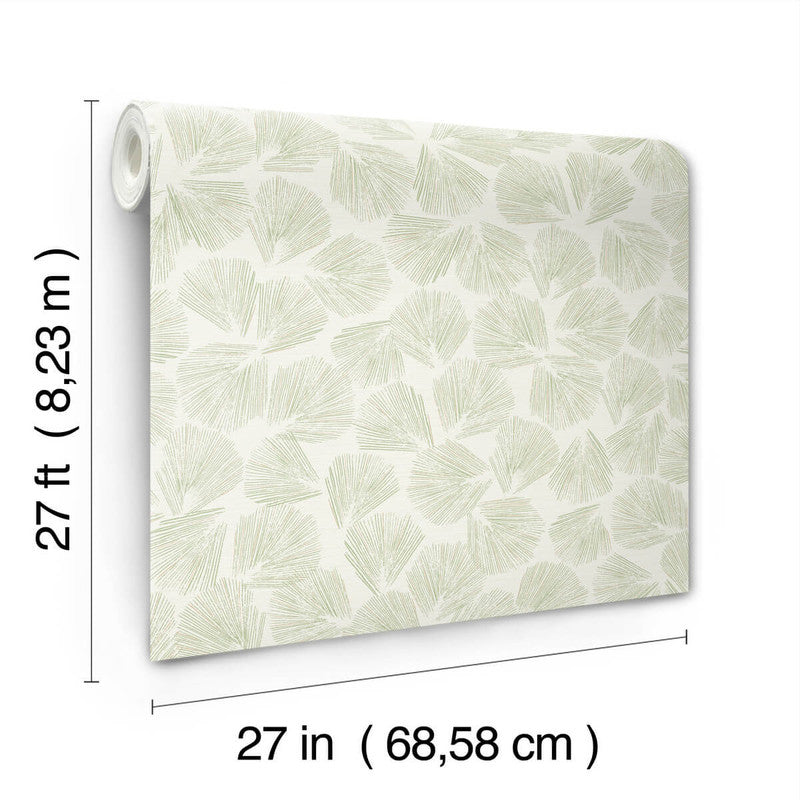 media image for Elora Leaf Wallpaper in Green 270