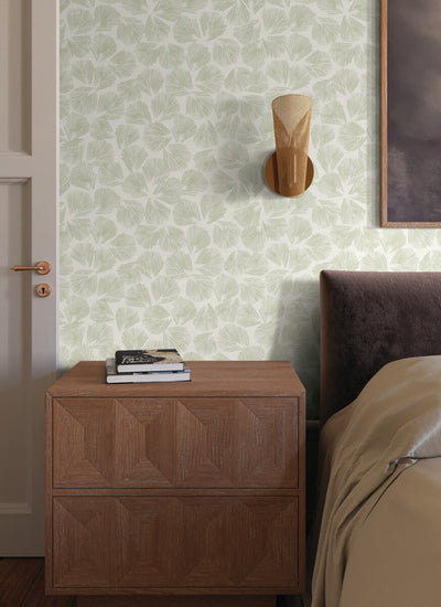 product image for Elora Leaf Wallpaper in Green 26