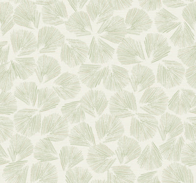 product image for Elora Leaf Wallpaper in Green 45