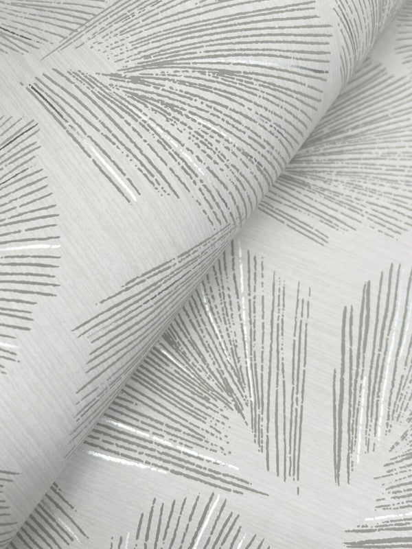 media image for Elora Leaf Wallpaper in Grey 248