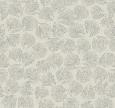 product image for Elora Leaf Wallpaper in Grey 76