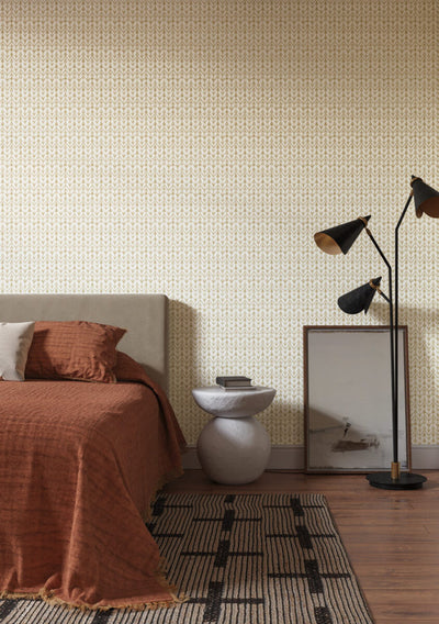 product image for Martigue Stripe Wallpaper in Ochre 69