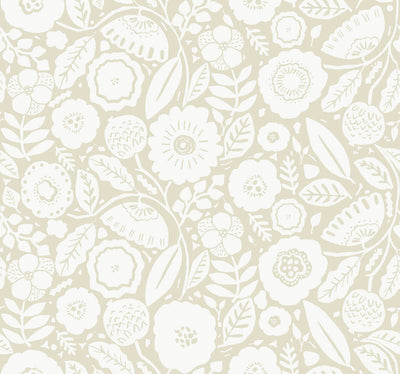 product image of Camille Blossom Wallpaper in Linen 587