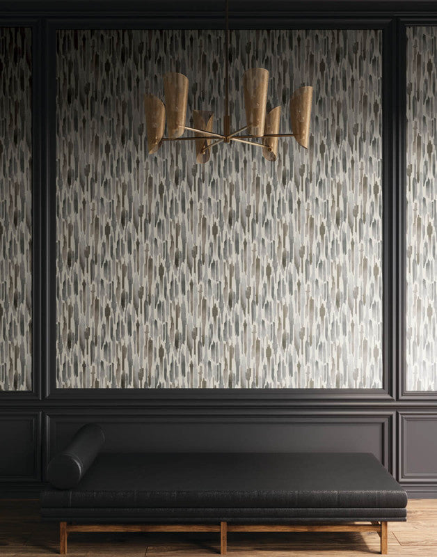 media image for Pluie Wallpaper in Charcoal 285