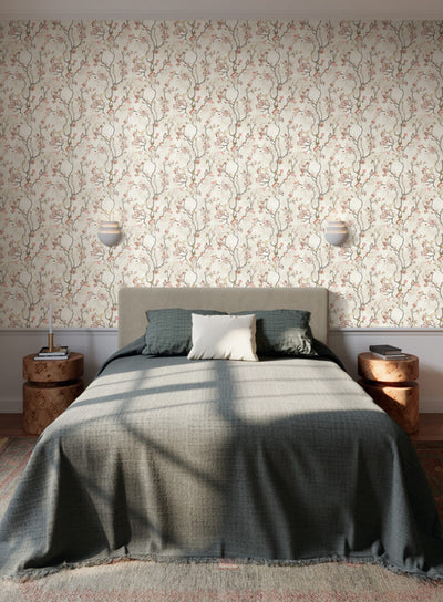product image for Avril Chinoiserie Wallpaper in Coral 41
