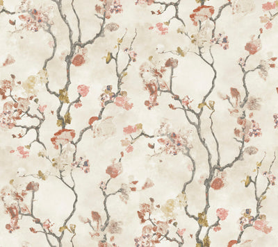 product image of Avril Chinoiserie Wallpaper in Coral 591