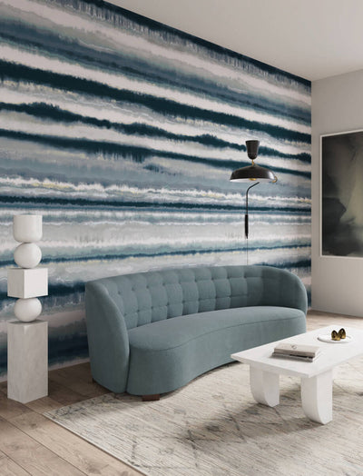 product image for Edition Wall Mural in Blue 2