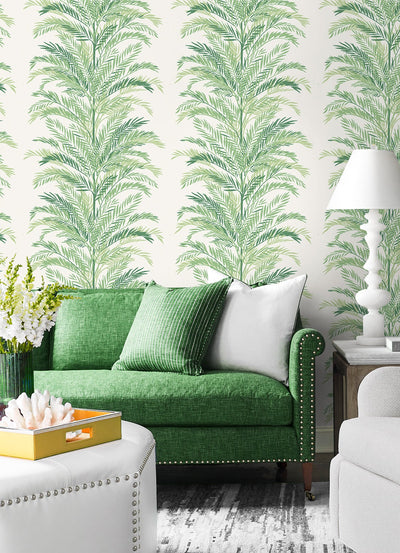 product image for Keana Palm Peel & Stick Wallpaper in Paradise Green by Lillian August for NextWall 18