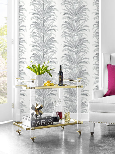 product image for Keana Palm Peel & Stick Wallpaper in Harbor Mist by Lillian August for NextWall 51