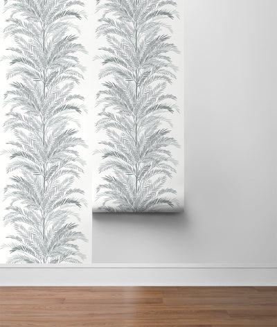 product image for Keana Palm Peel & Stick Wallpaper in Harbor Mist by Lillian August for NextWall 58