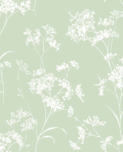 product image for Floral Mist Peel & Stick Wallpaper in Seacrest Green by Lillian August for NextWall 41