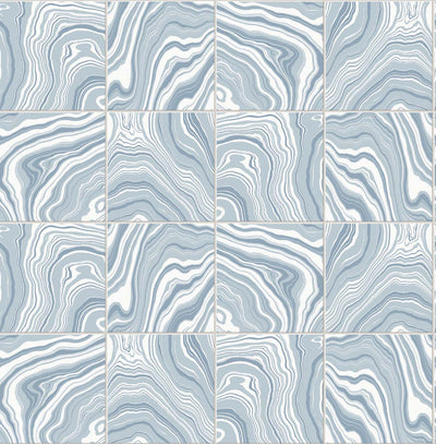 product image for Marbled Tile Peel & Stick Wallpaper in Lakeside by Lillian August for NextWall 64