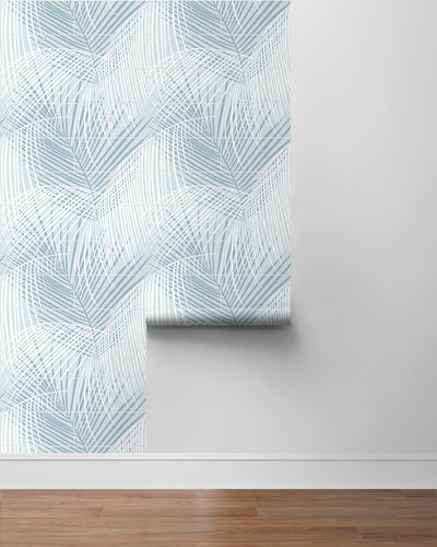 product image for Palm Tile Peel & Stick Wallpaper in Summer Skies by Lillian August for NextWall 97