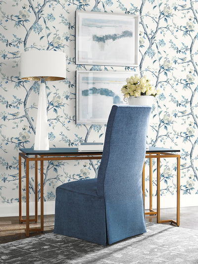 product image for Sparrow Haven Wallpaper in Breezy Blue 84