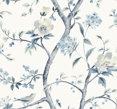 product image for Sparrow Haven Wallpaper in Breezy Blue 87