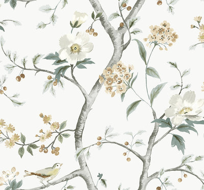 product image of Sparrow Haven Wallpaper in Agave & Cider 55