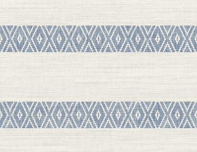 product image of Alani Geo Stripe Wallpaper in Blue Bell 538