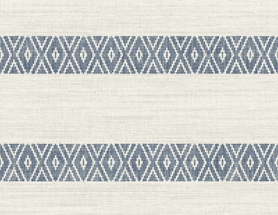 product image of Alani Geo Stripe Wallpaper in Nautical Blue 557
