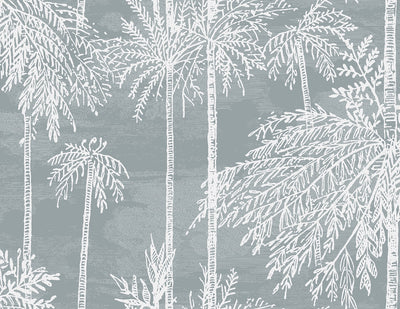 product image for Palm Grove Wallpaper in Bluestone 97