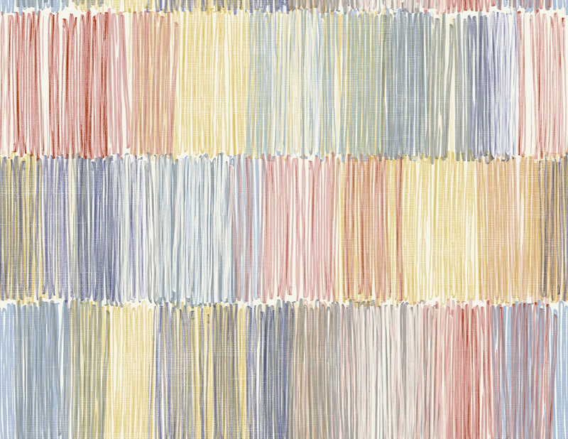 media image for Arielle Abstract Stripe Wallpaper in Summer Sky 236