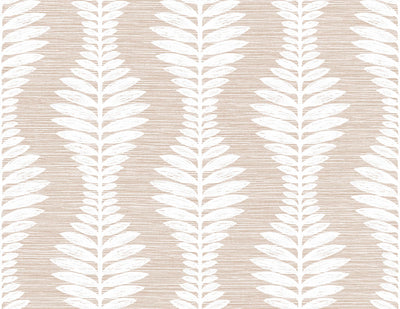 product image for Carina Leaf Ogee Wallpaper in Blush 77