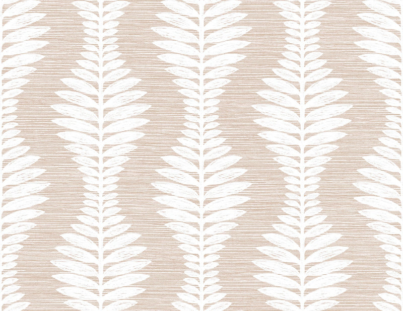 media image for Carina Leaf Ogee Wallpaper in Blush 211