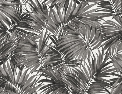 product image of Cordelia Tossed Palms Wallpaper in Onyx 539