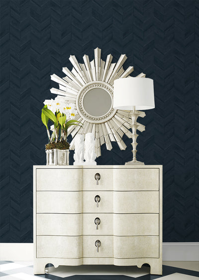 product image for Keone Bay Chevron Wallpaper in Nightfall 62