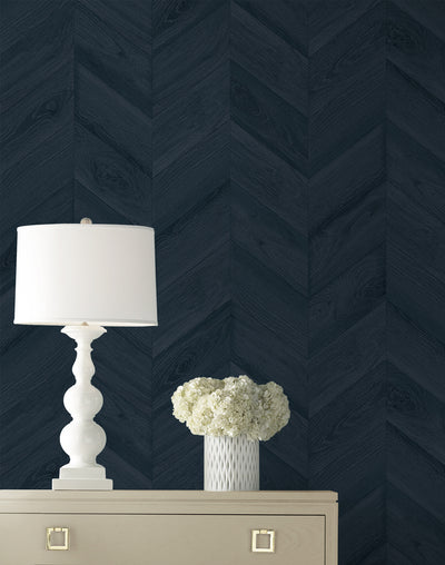 product image for Keone Bay Chevron Wallpaper in Nightfall 36